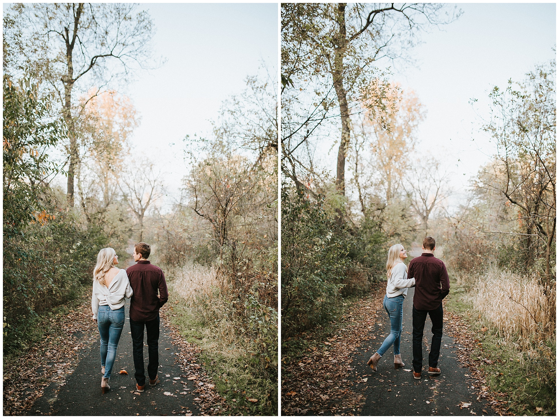 Theodore Wirth Park fall engagement 