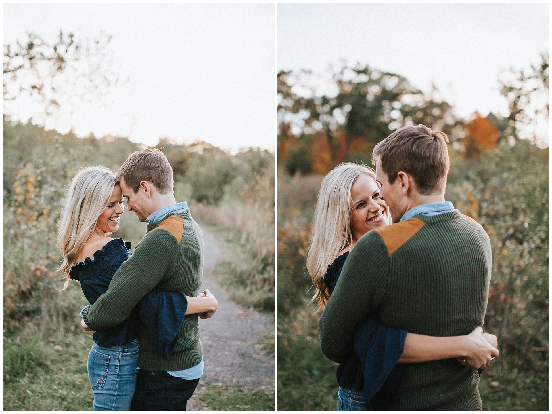 Theodore Wirth Park fall engagement 