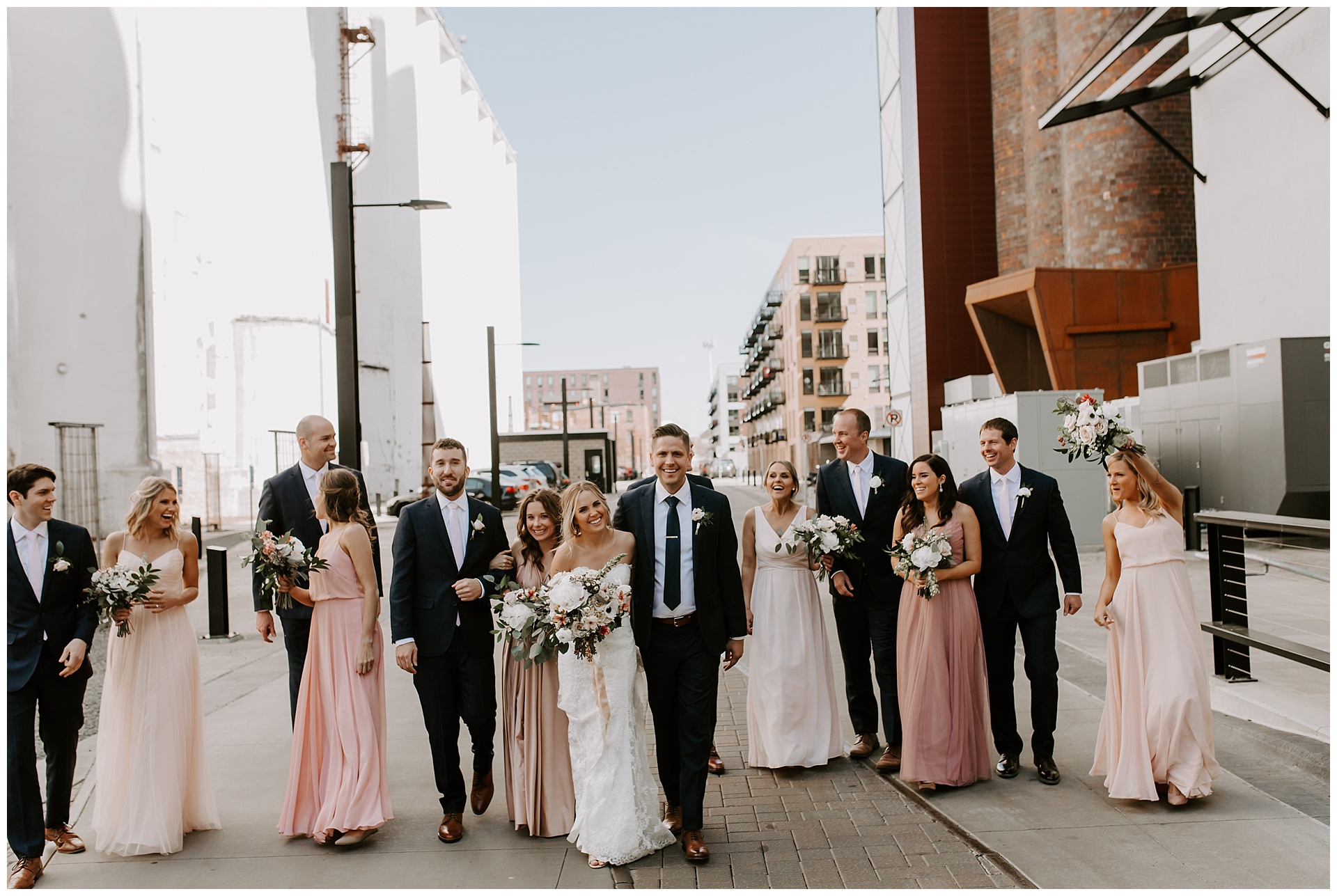 Bridal party in Minneapolis, MN